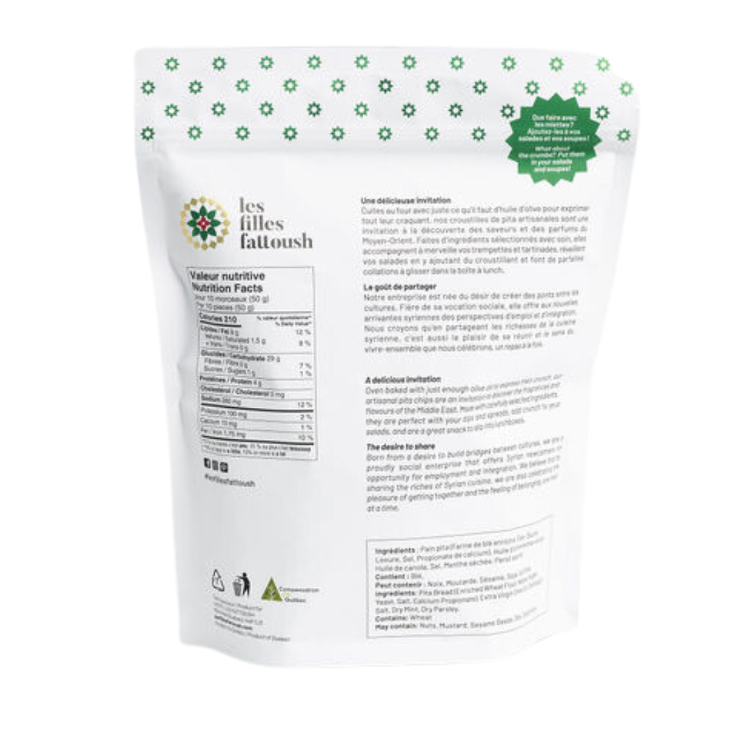 Chips de pita - Menthe et Persil