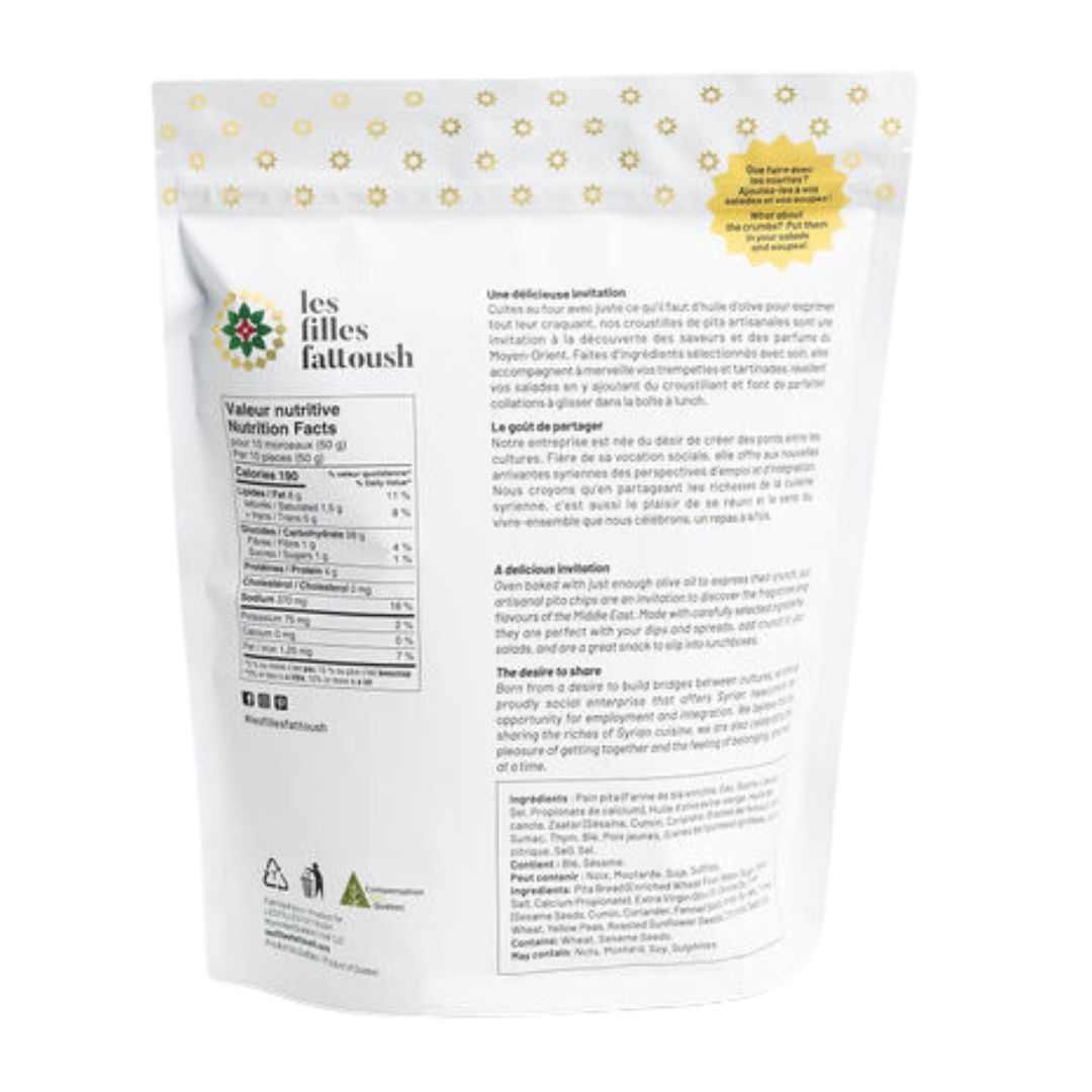 Chips de pita - Zaatar et Thym