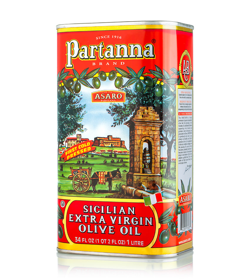Partanna Specialty Gourmet Extra Virgin Olive Oil- TIN 1L